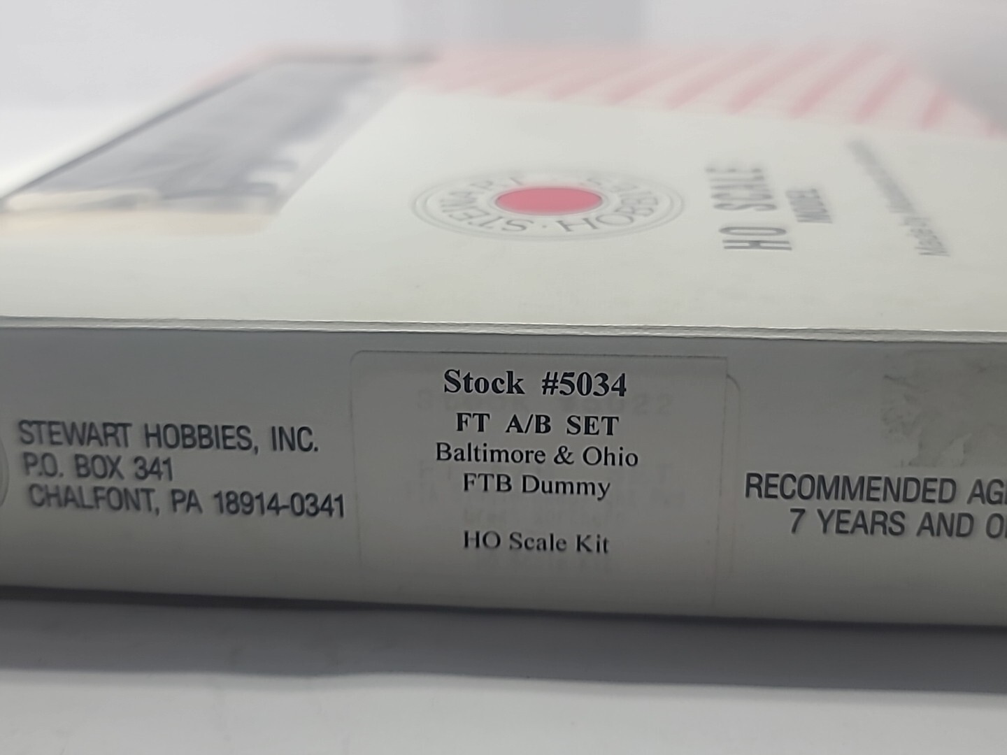 Stewart Hobbies HO Scale FT B Unit Baltimore & Ohio B&O Dummy Kit New 5034