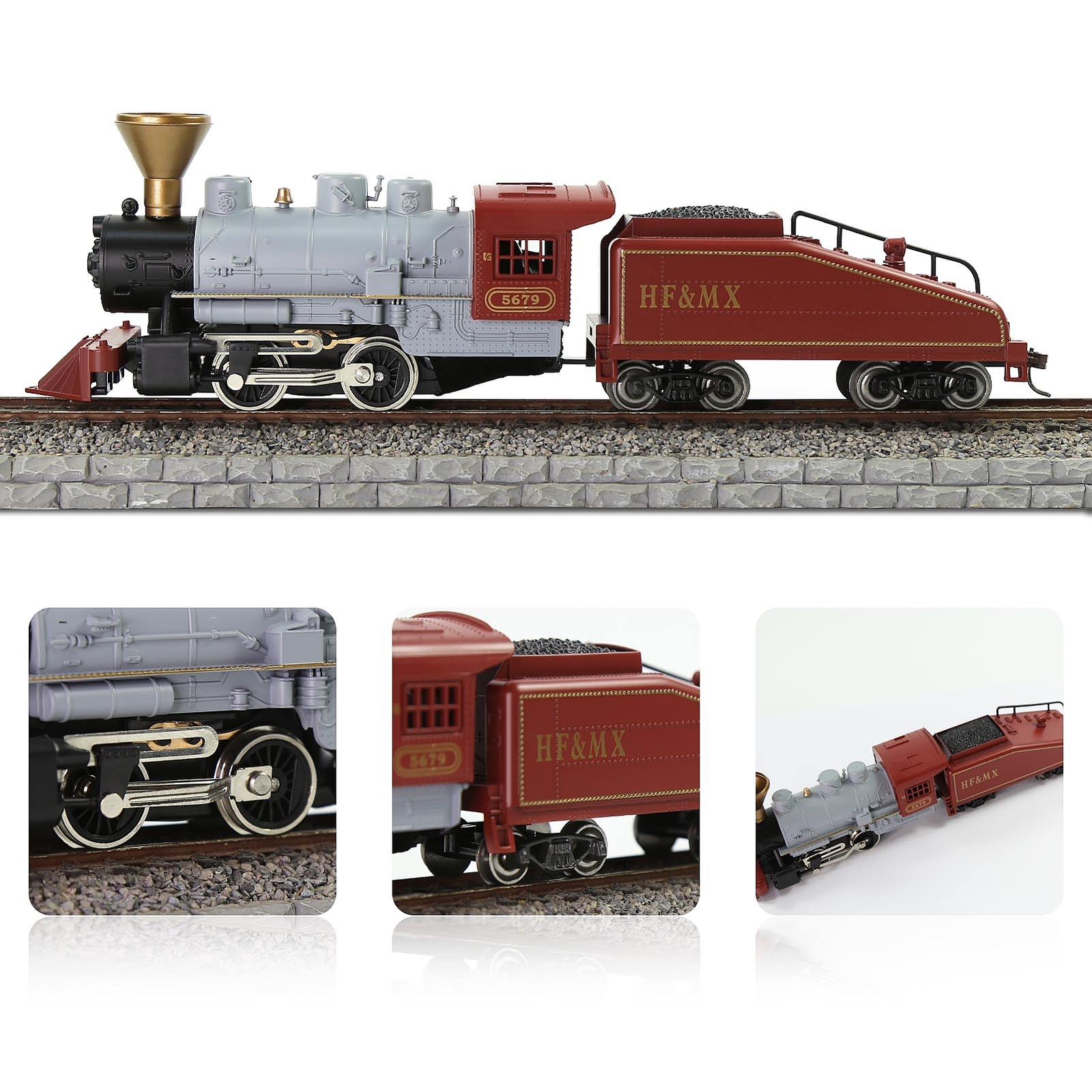 1 Unit Evemodel Train HO Scale 1:87 Model Railroad Steam Locomotives HCT8703