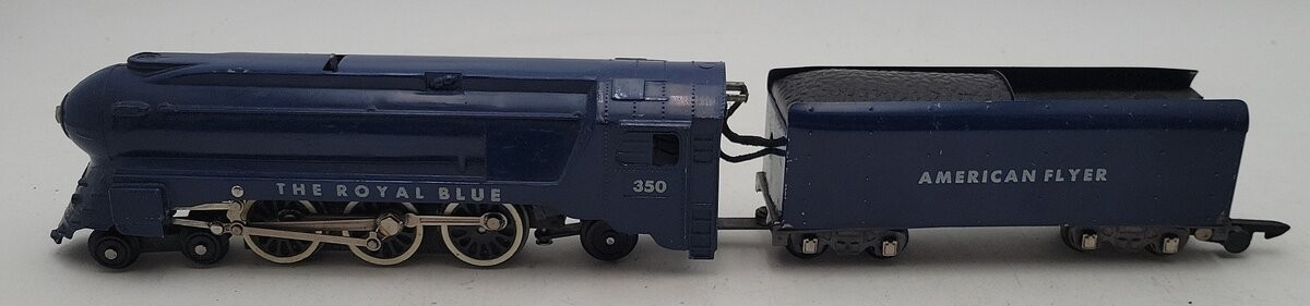 American Flyer 350 Vintage S B&O The Royal Blue 4-6-2 Diecast Steam Locomotive