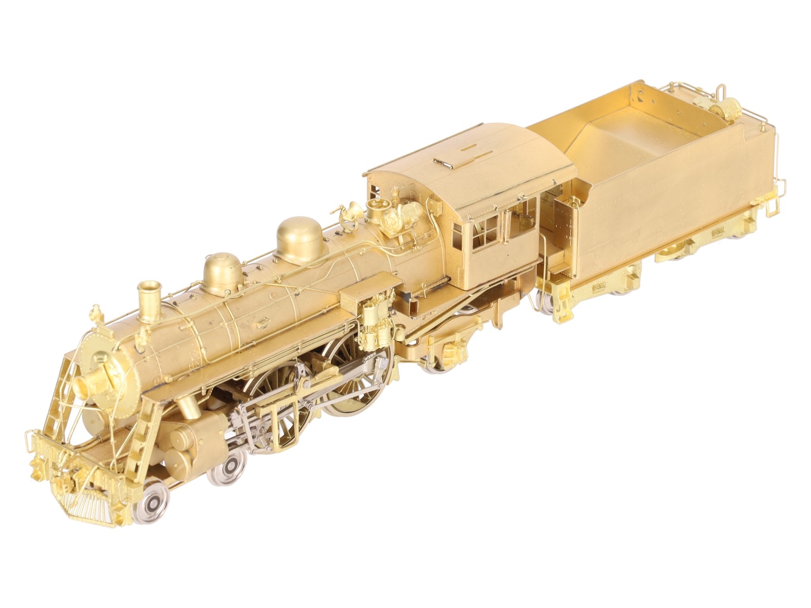 New England Rail Service HO BRASS Class J-1 4-4-2 Steam Loco & Tender- Unpainted