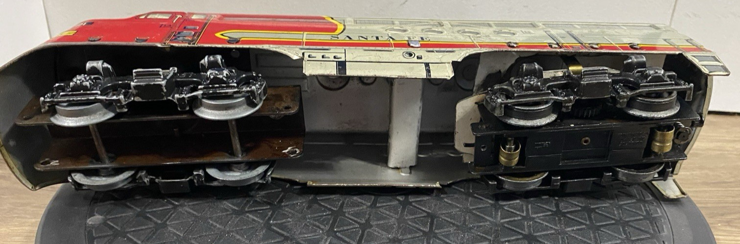 Marx 21 Santa Fe Diesel Engine Tin Dummy