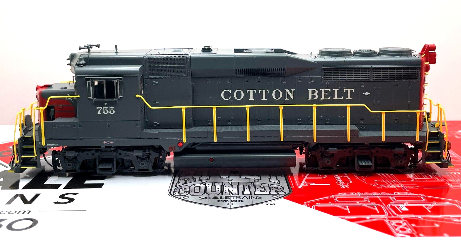 HO SCALETRAINS SXT39258 RIVET COUNTER EMD GP30 COTTON BELT # 755 PHASE Id