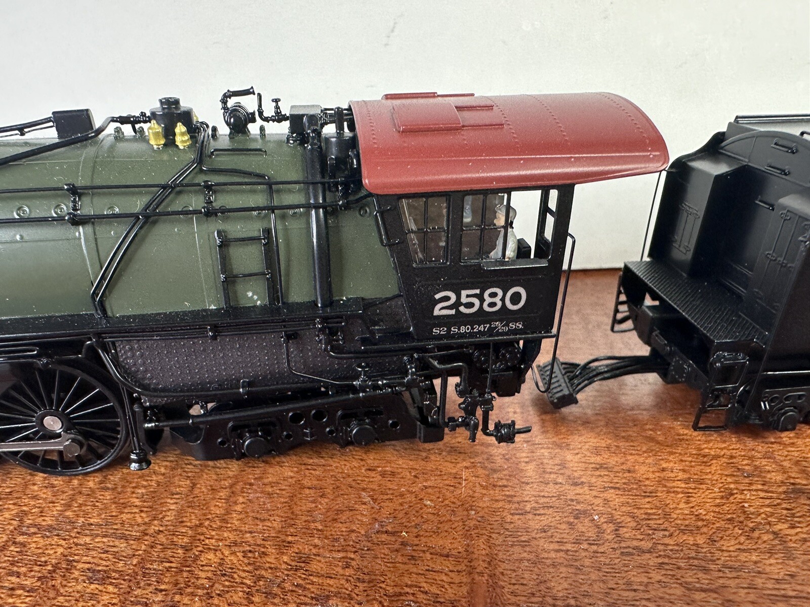 HO Scale 2871 Broadway Limited Brass Hybrid Great Northern S2 4-8-4 #2580 GN