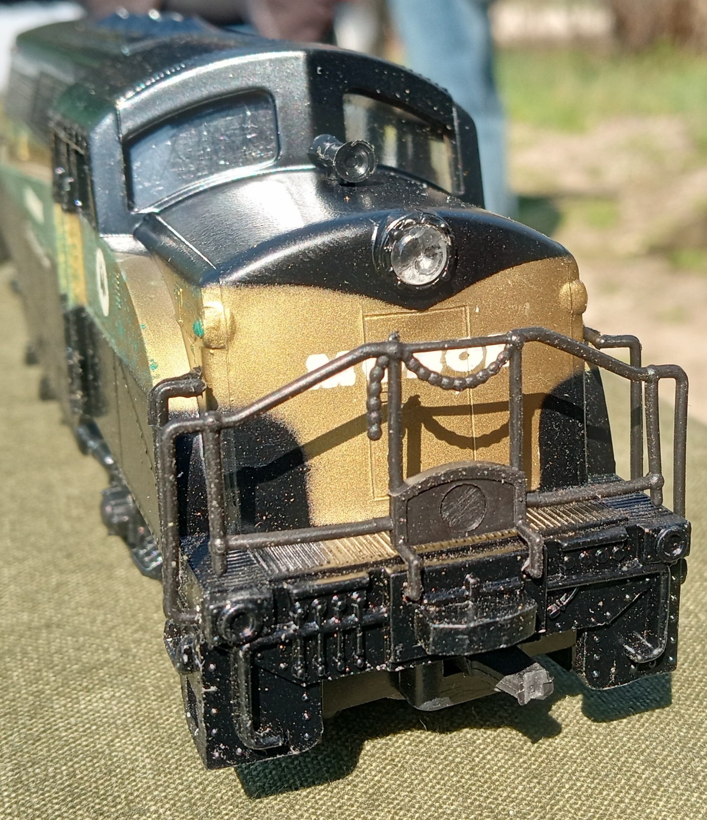AHM HO Monon BL-2 Road Switcher Locomotive Used Boxed Untested Vtg 1970s