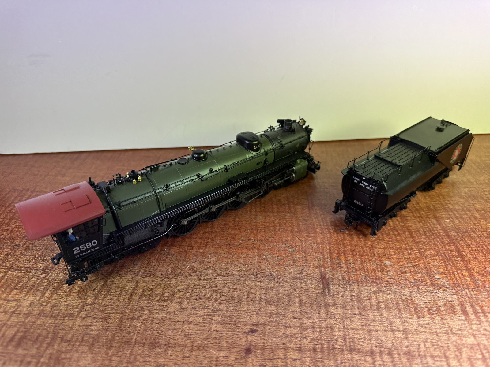 HO Scale 2871 Broadway Limited Brass Hybrid Great Northern S2 4-8-4 #2580 GN