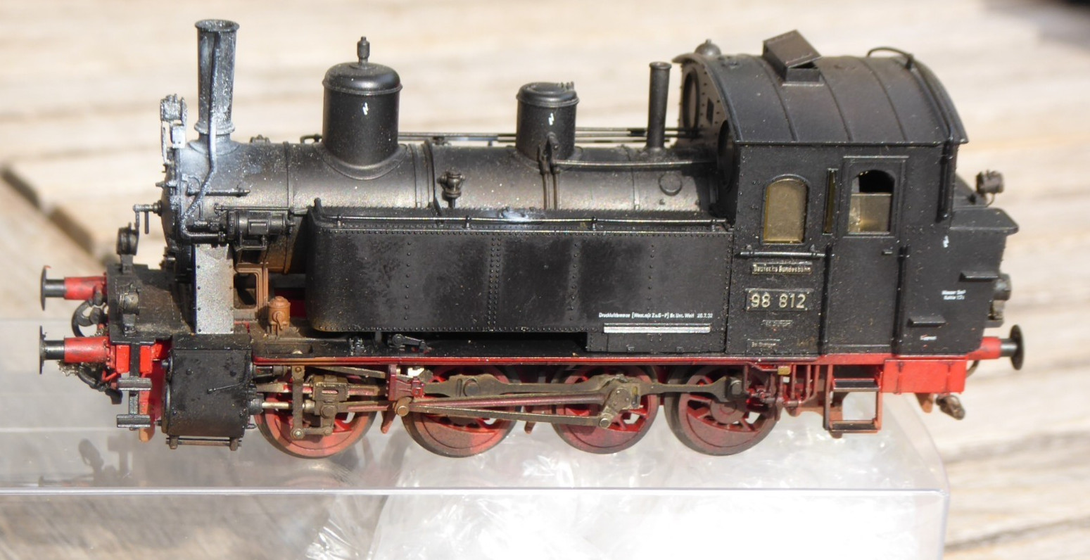 Fleischmann H0 Steam Locomotive Br 98 812 DB Ep3/6 Museum Uef , Weinert Pcs Aged