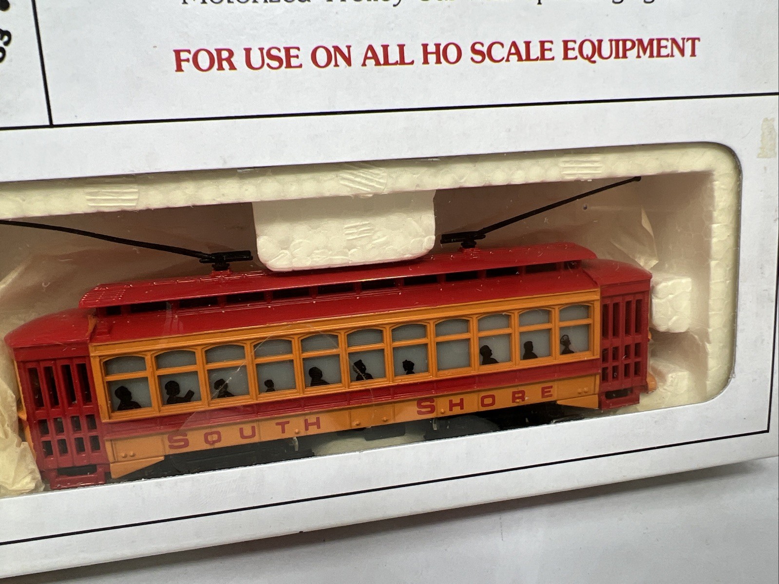 BACHMANN 1312 South Shore Line Brill Trolley w Lights HO Scale NIB Free Ship