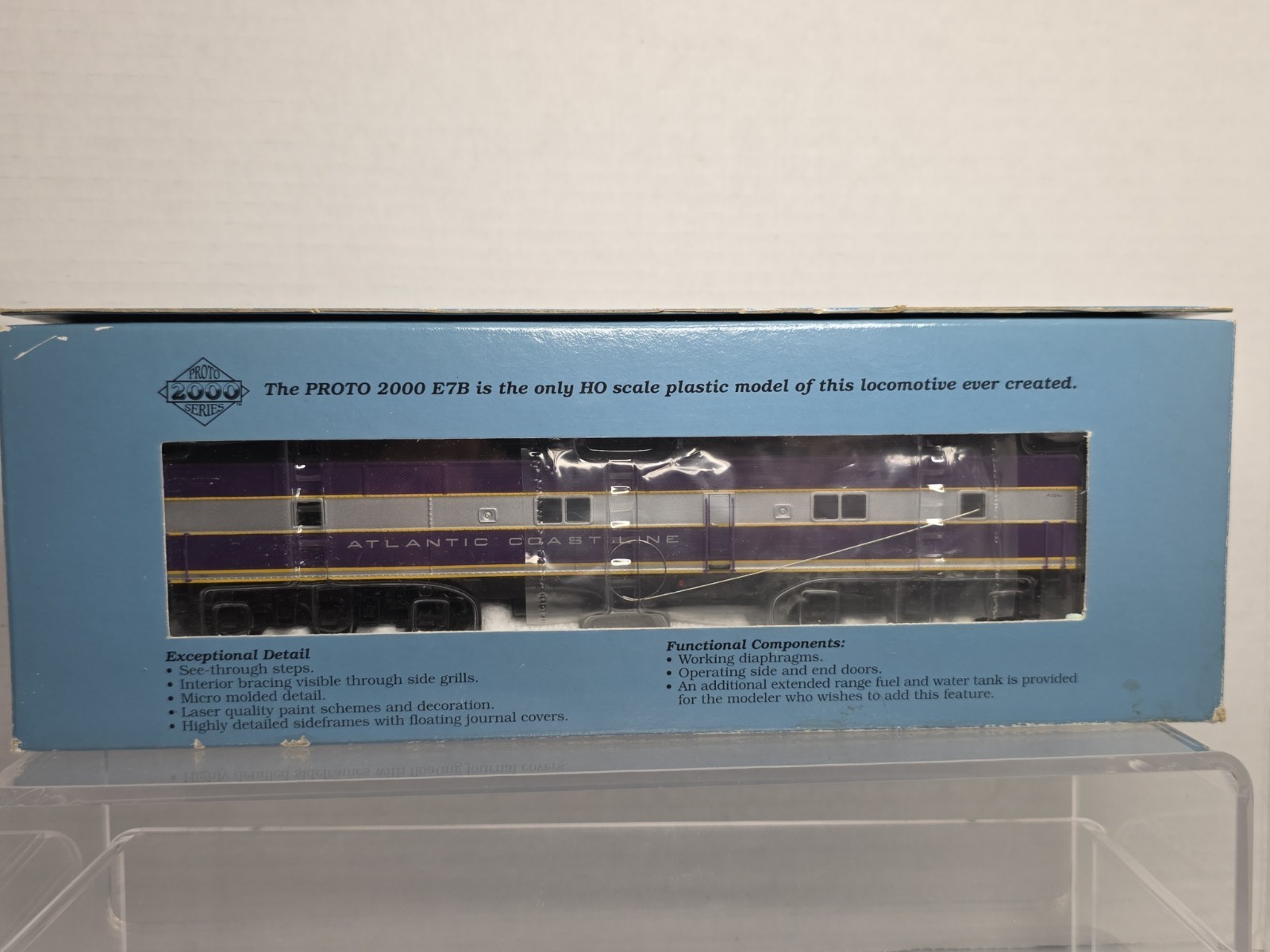 Proto 2000 HO Scale 21054 Dummy Atlantic Coast Line E7-B Unit ACL 755B NOS