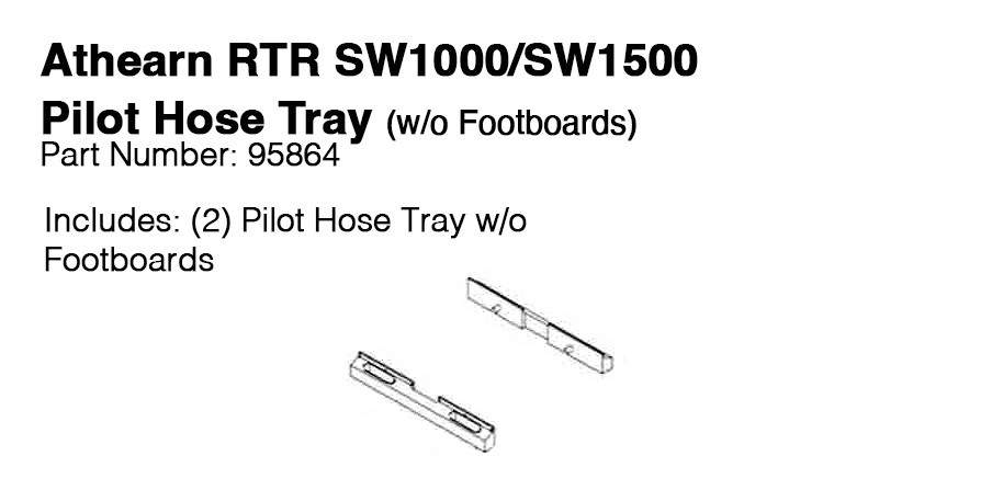 Athearn HO RTR SW100, SW1500 locomotive Part# 95864 Pilot Hose Tray w/o FB New