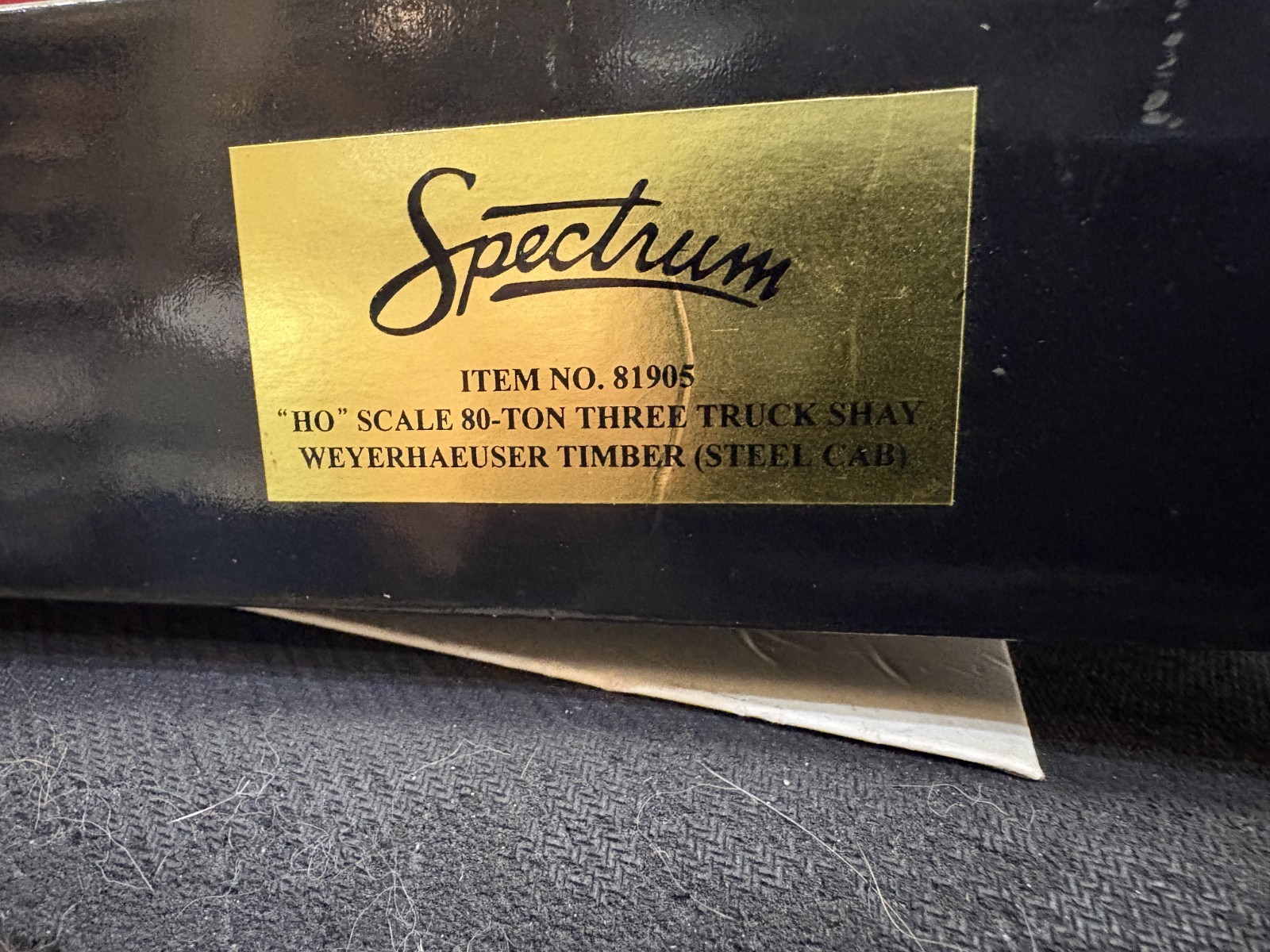 DC- HO Bachmann Spectrum 80 Ton Three Truck Shay Weyerhaeuser # 81905 NOS MINT