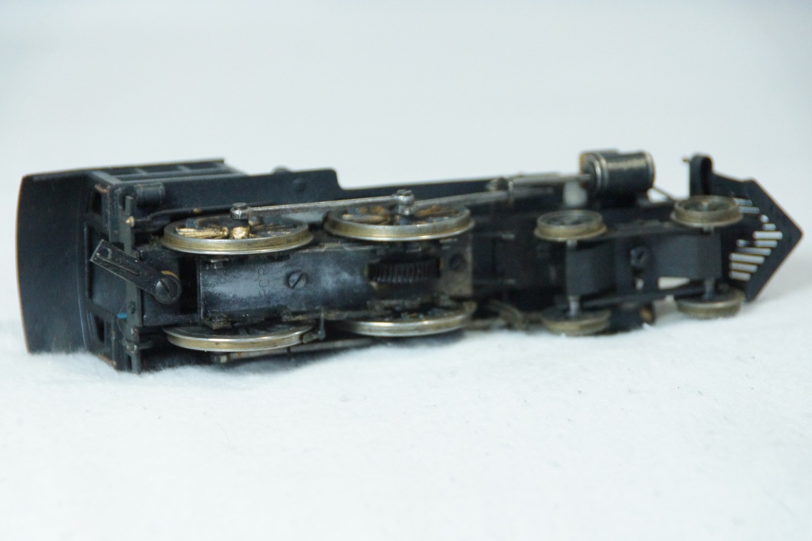 Vintage Japan Brass Model Steam Locomotive Train Engine & Tender UNKNOWN Maker