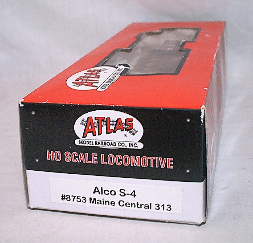 ATLAS No. 8753 HO SCALE POWERED MAINE COAST LINE ALCO S-4 DIESEL ROAD# 313 IN OB
