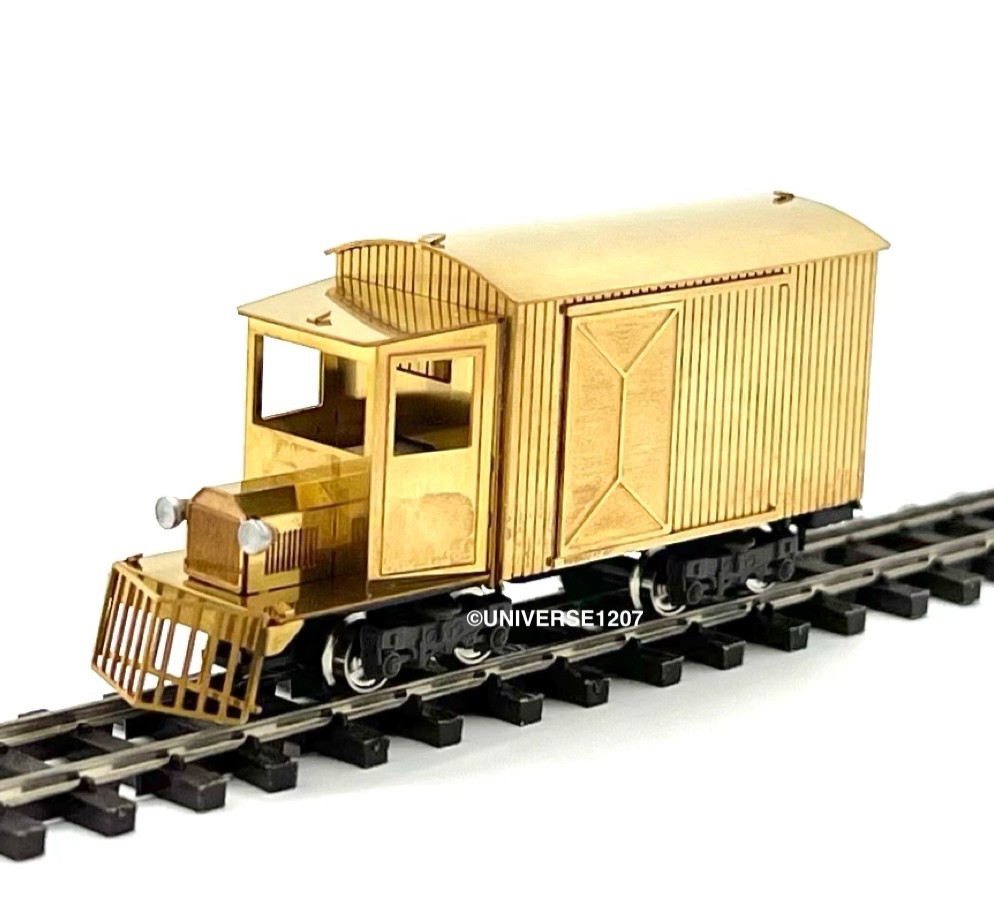 HOn30/HOe/HOn2-1/2 Aru Narrow Gauge Box Rail Truck Baby Goose RTR Brass Model