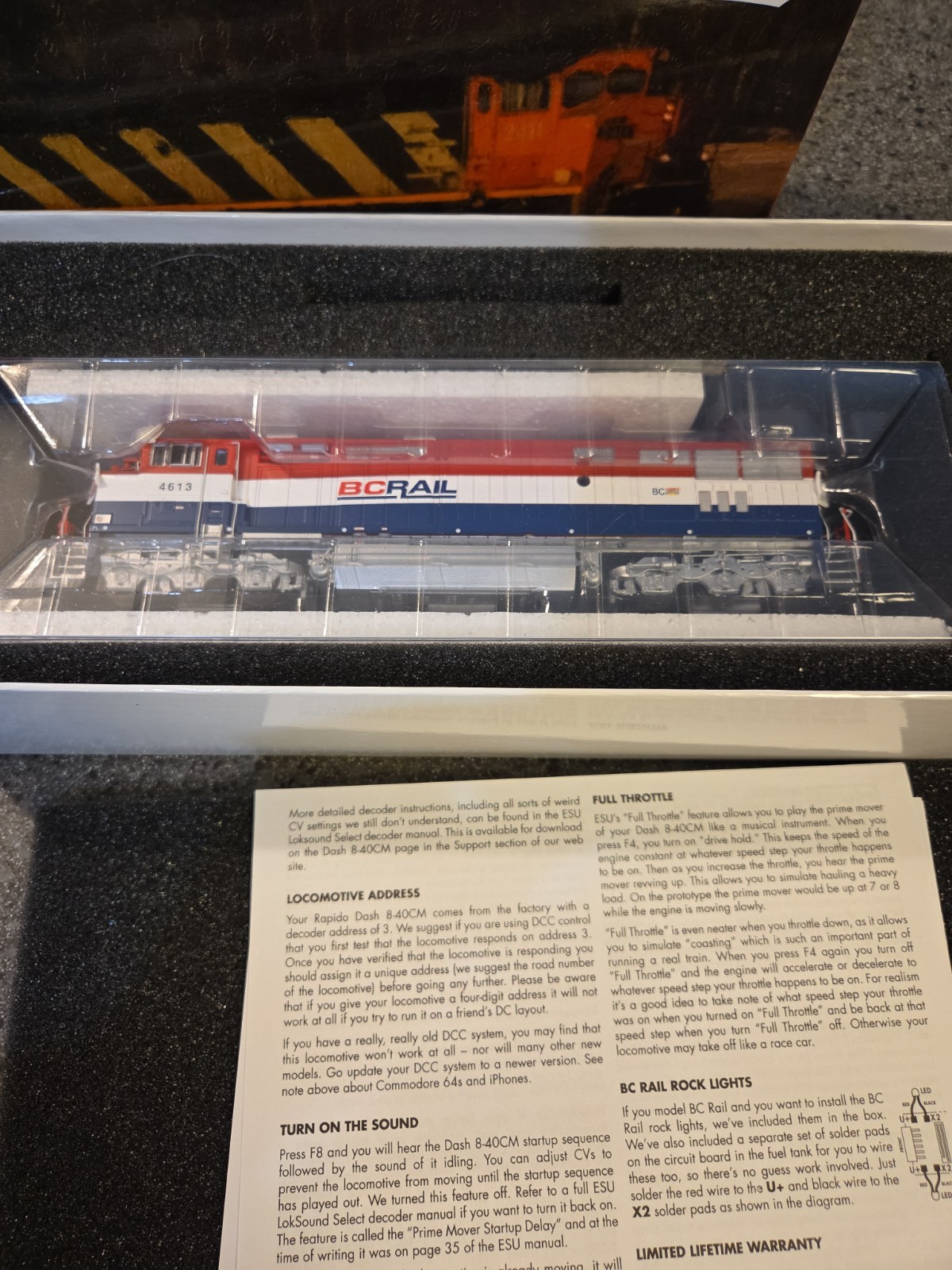 HO-Scale- Rapido British Columbia Railway – DCC/ Sound. Brand New In Box