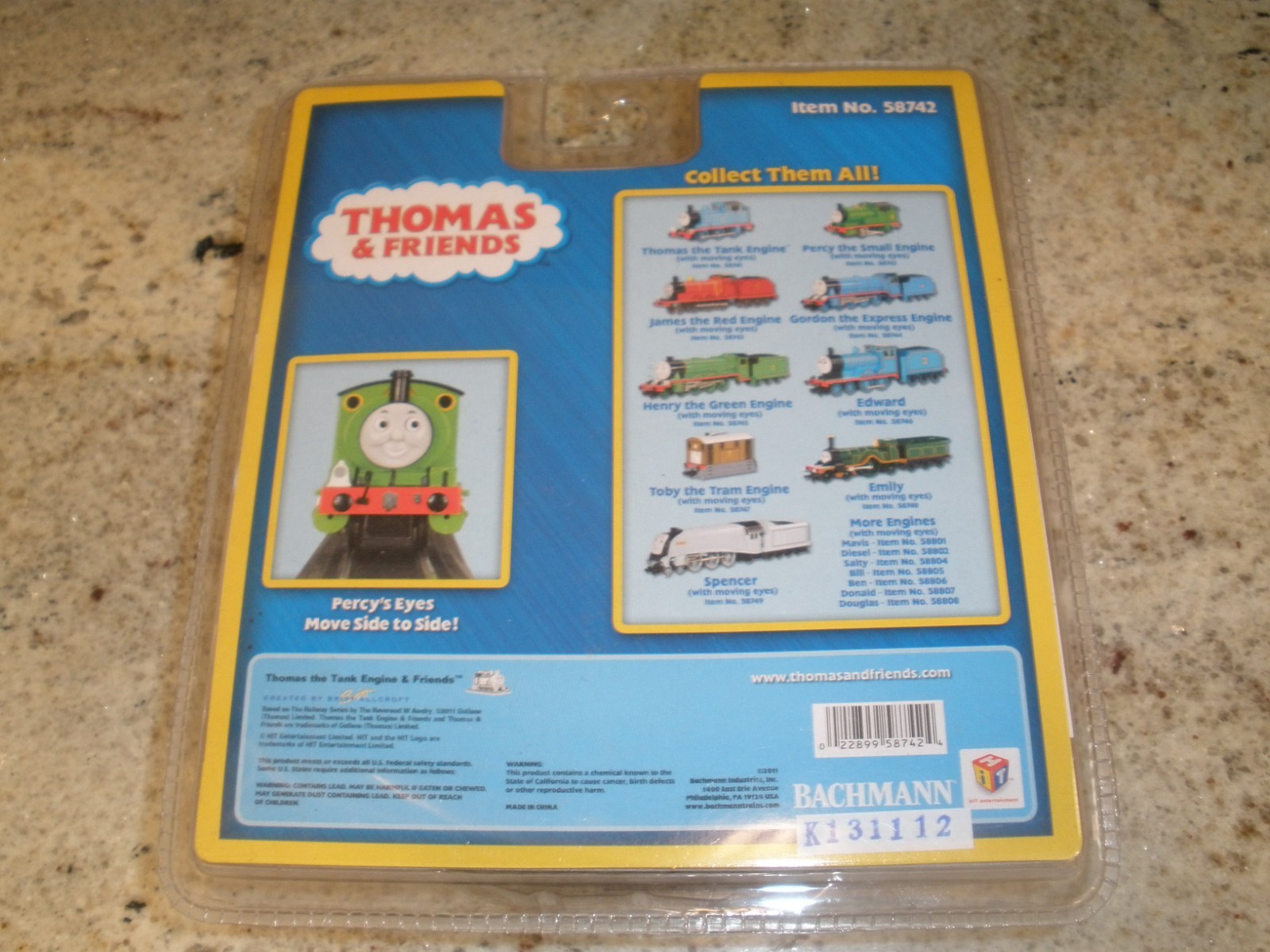 NEW SEALED BACHMANN THOMAS & FRIENDS DELUXE PERCY THE SMALL ENGINE