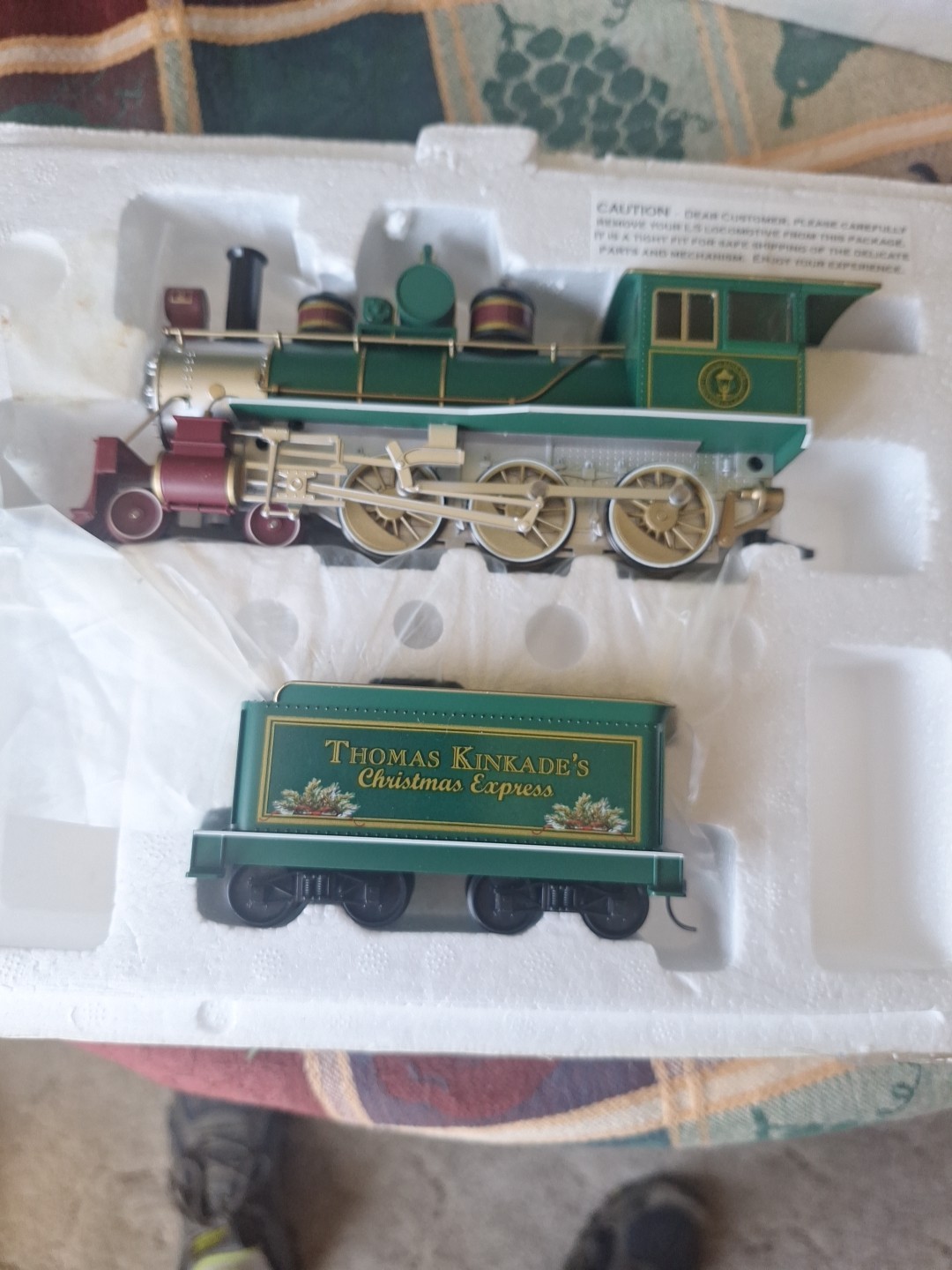 Thomas Kinkaid Hawthorne Village Christmas Express Locomotive & Tender