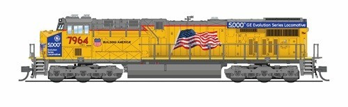N Broadway 9897 Stealth GE ES44AC Union Pacific “5000th Gevo” Rd# 7964 DCC Ready