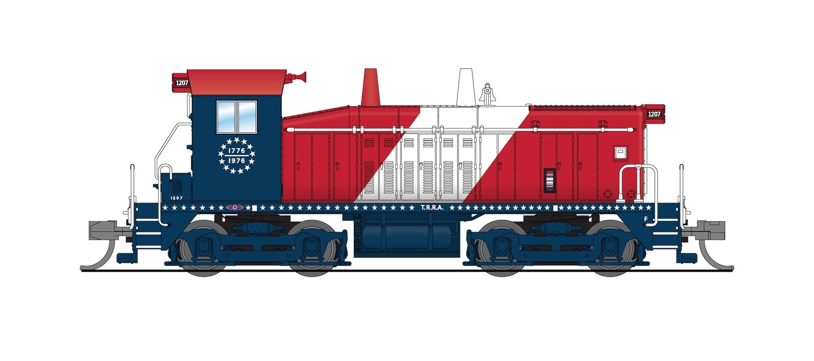 Broadway Limited 9369 N TRRA HT Exclusive SW9 Switcher Sound/DC/DCC #1207