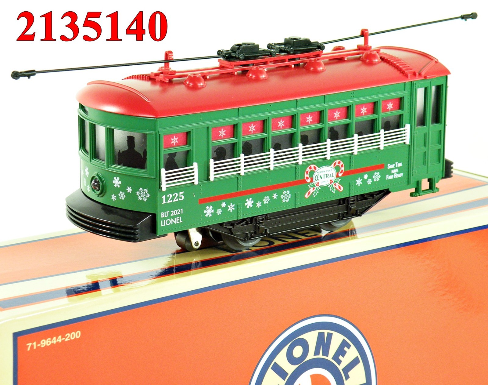 Lionel 6-2135140 North Pole Central Trolley 2021 NIB