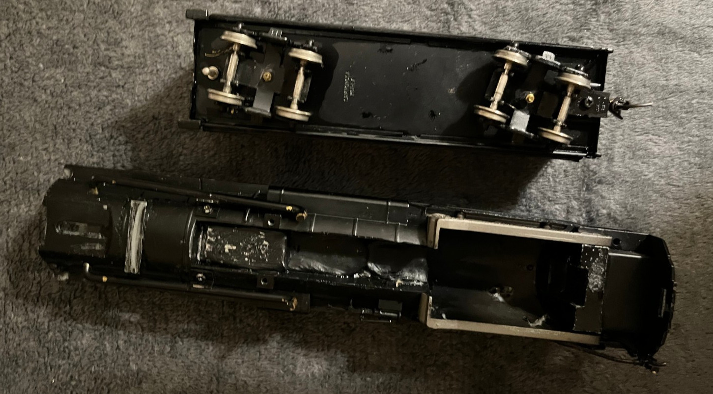 HO Brass Hybrid Virginian 2-8-8-2 Parts Lot with Box Oriental Limited