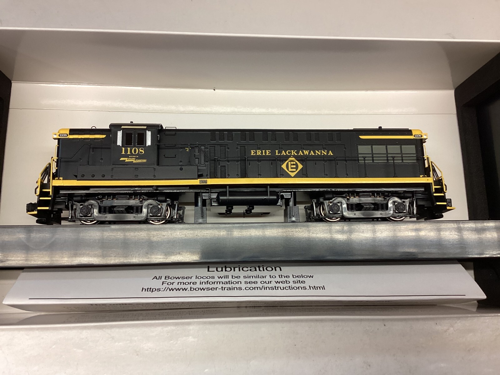 Bowser #25097 HO scale “EL” Baldwin AS-16 ANALOG/DCC ready Rd.#1108