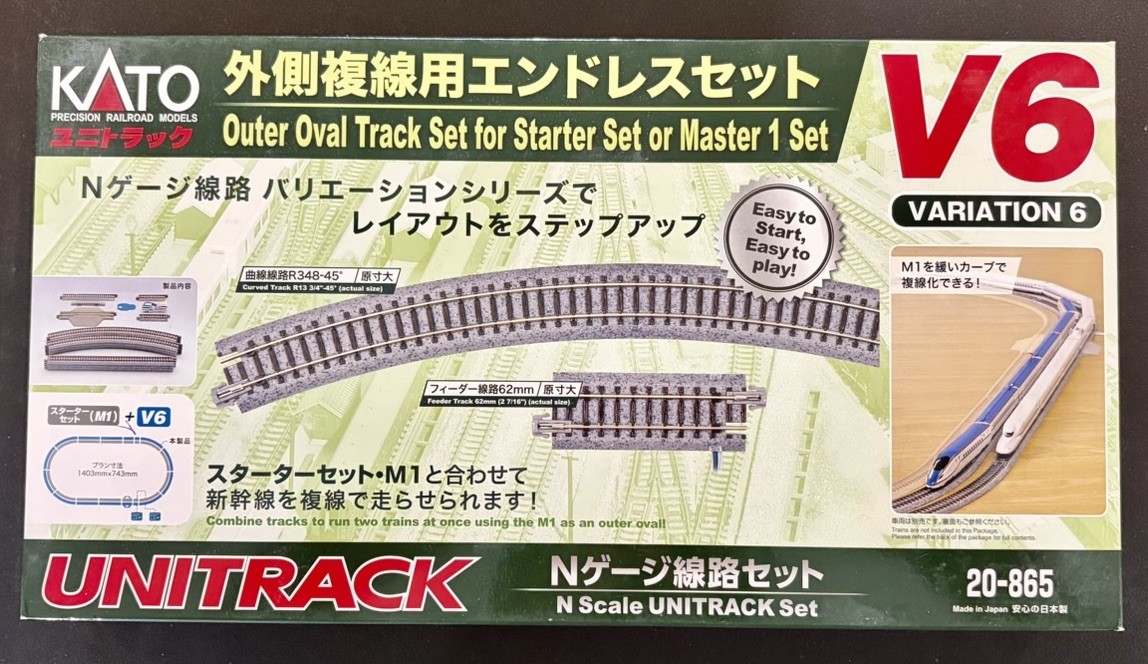 N Scale KATO V6 Outer Oval Track Set/Starter Set/Master 1 Set 20-865 NIB.