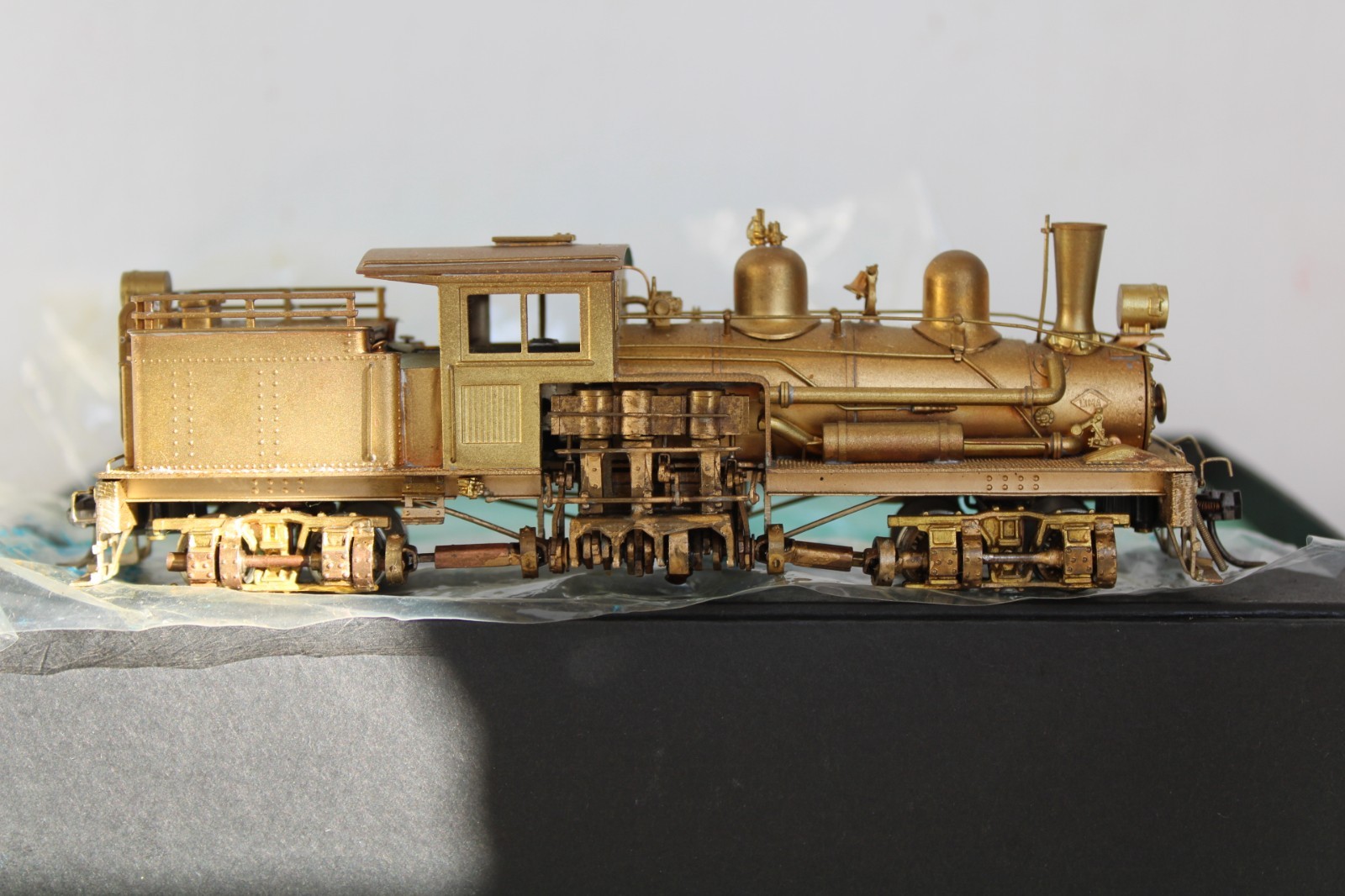 Pacific Fast Mail United Brass Geared Locomotive 2-Truck Shay Class “B” w/ box