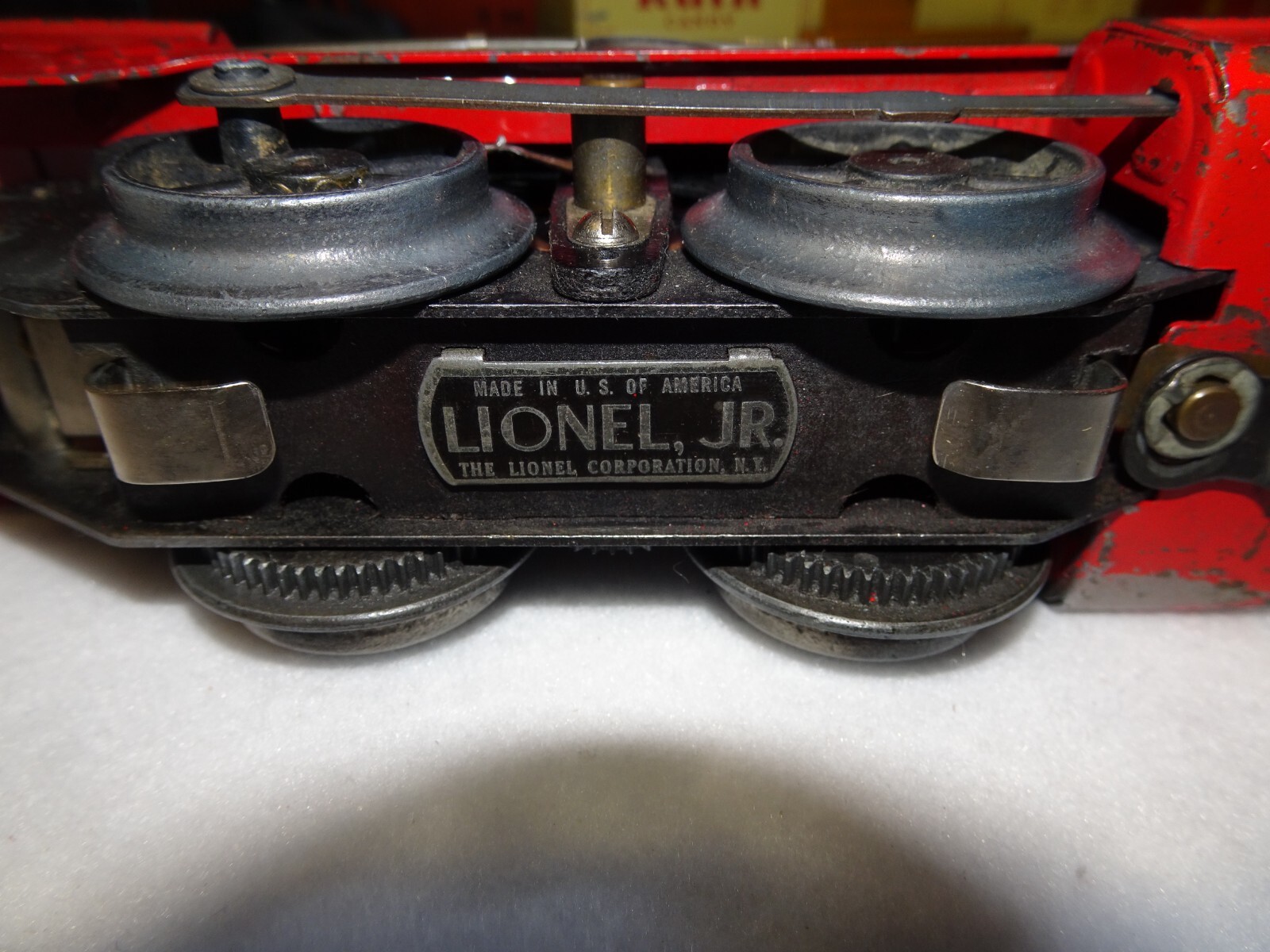 Vintage Lionel JR 1055 Prewar Freight Train Set w’Transformer and RED Loco