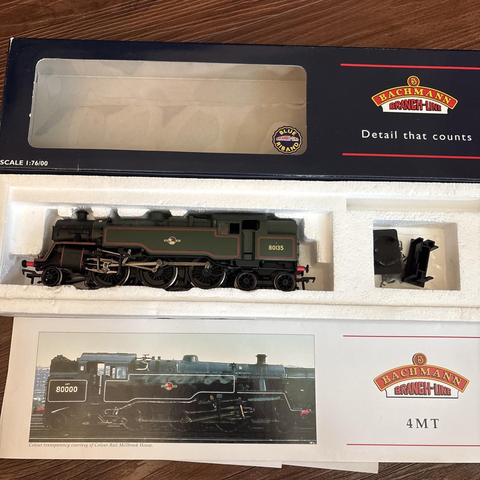 Bachmann 32-353 BR Green Late Crest 2-6-4 Standard Class 4MT Tank Loco 80135