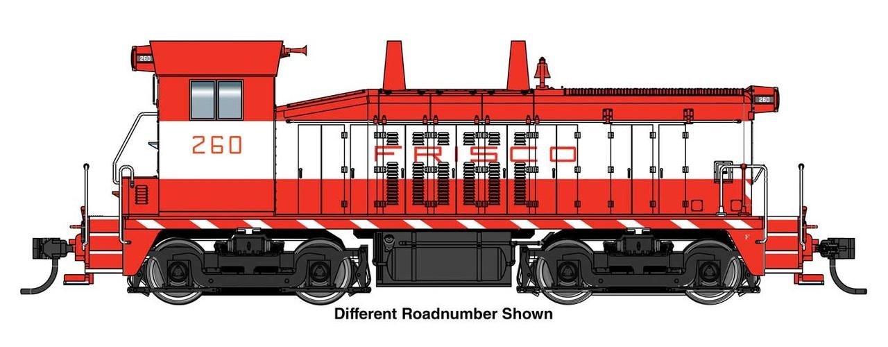 Walthers HO Scale ~ EMD NW2 Phase V ~ Frisco SL&SF #263 ~ DC Version ~ 910-10626