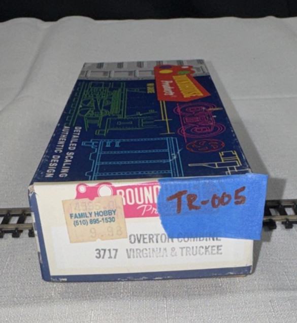 Roundhouse (MDC) HO Scale Overton Combine – Kit #3717 – Virginia & Truckee
