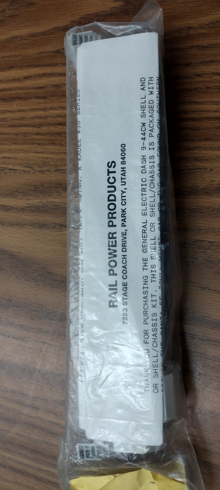 Rail Power Products HO #534 GE Dash 9-44CW Undec Locomotive Shell