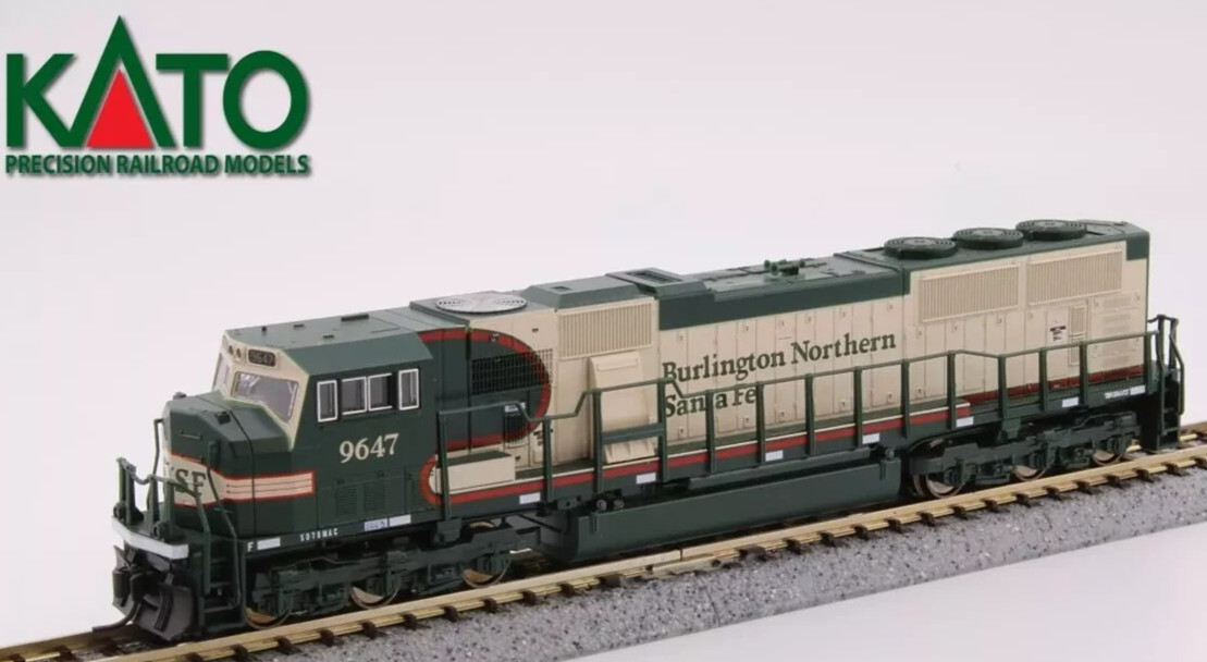 KATO 1766503 N SCALE SD70MAC BNSF MERGER SCHEME #9647 DC/DCC READY 176-6503
