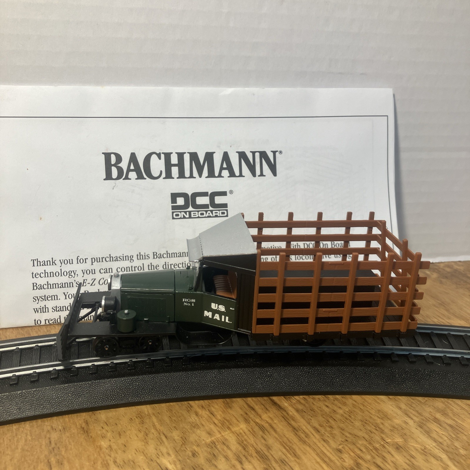 On30 Bachmann Spectrum Rail Truck U.S. Mail – DCC – No Box Used