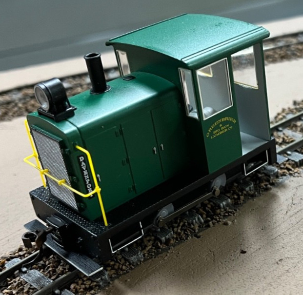 BACHMANN 25857 On30 DC GREEN SIDE ROD GAS MECHANICAL GREENBRIER & BIG RUN #11