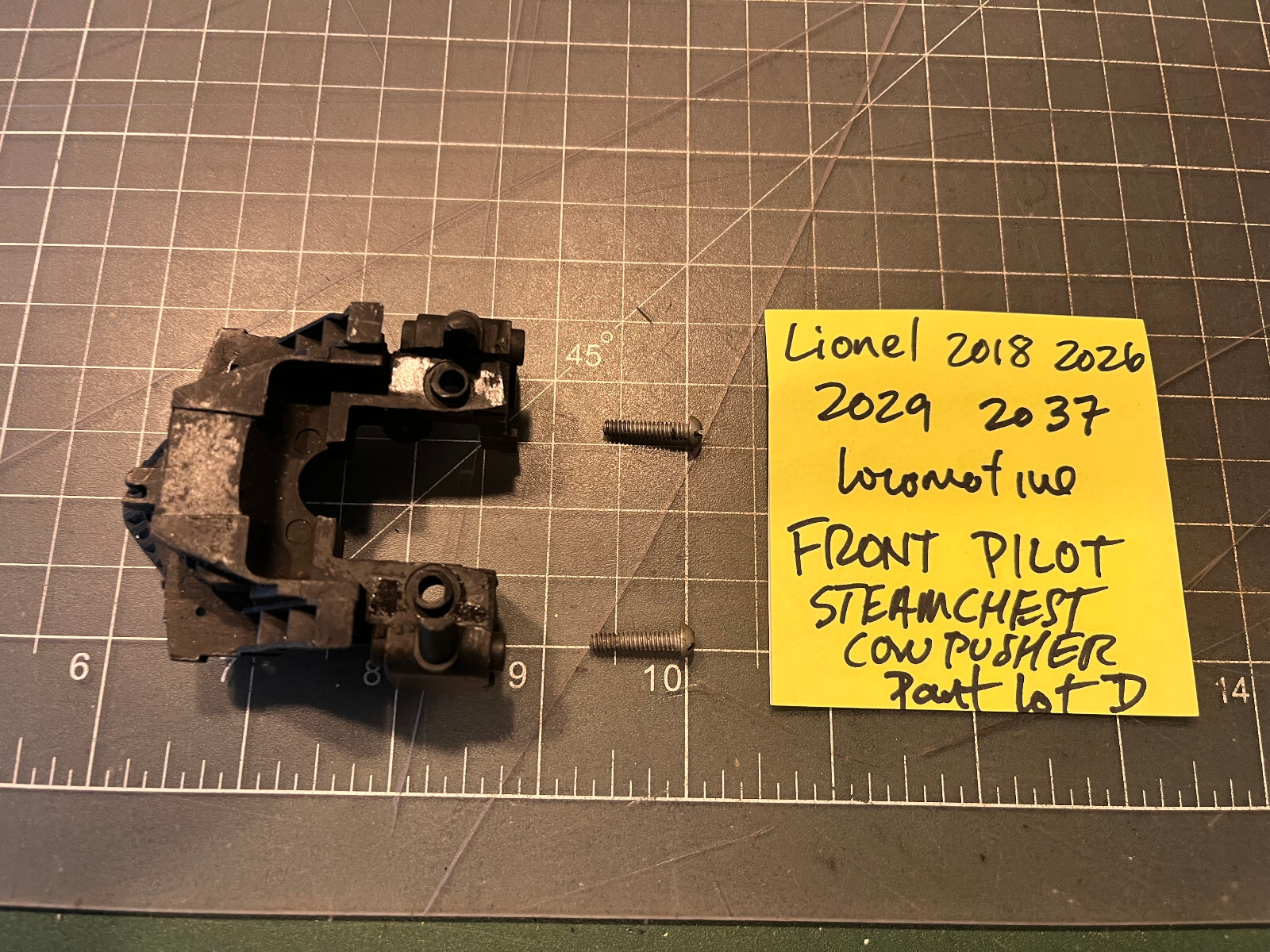 Lionel Train 2026 2037 2029 2018 Locomotive DIECAST PILOT STEAMCHEST PART LOT D