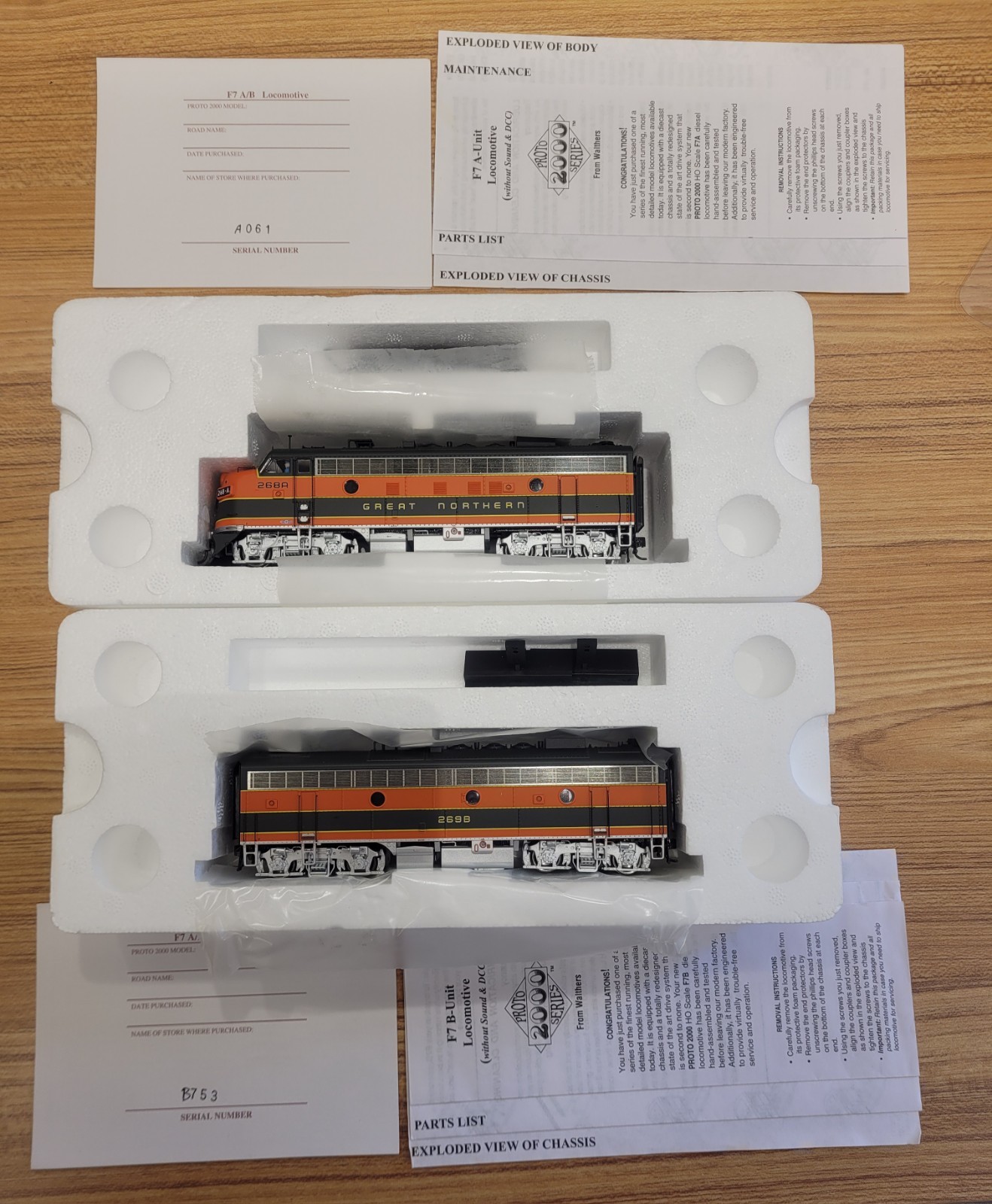 Walthers Proto 2000 F7A F7B Locomotive GN 268-A w/ Mars Light 269-B Set – HO