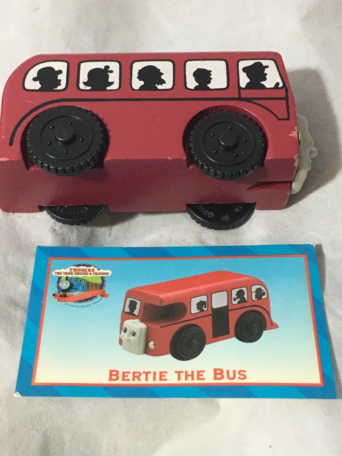 Thomas & Friends Wooden Railway 2000 BERTIE the Bus w/ Card #99008