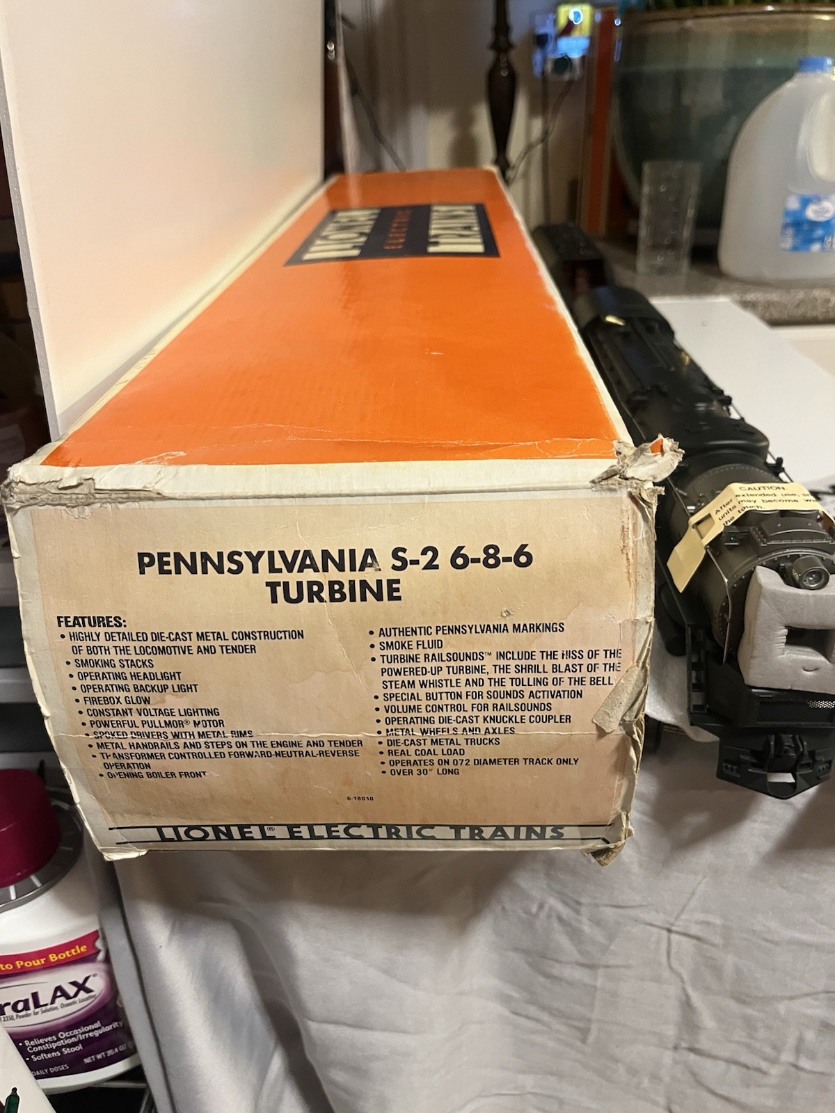 Lionel Pennsylvania S-2 6-8-6 O Steam Locomotive w/ Tender Sound 6-18019