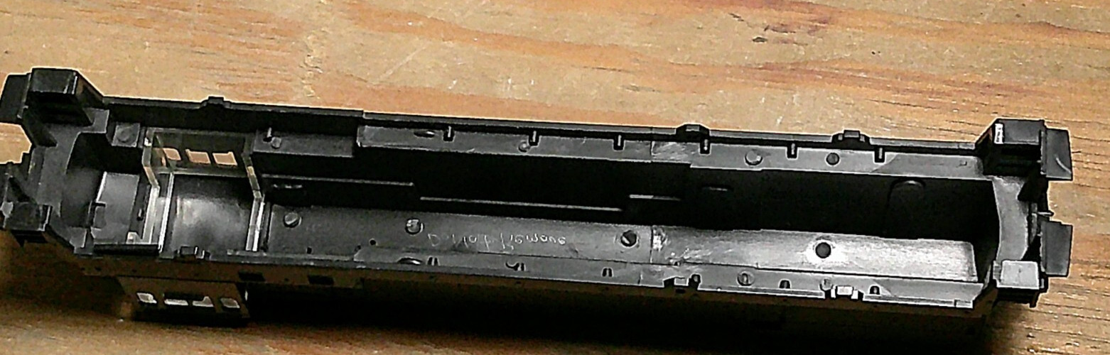 Diesel locomotive shell black unknown make