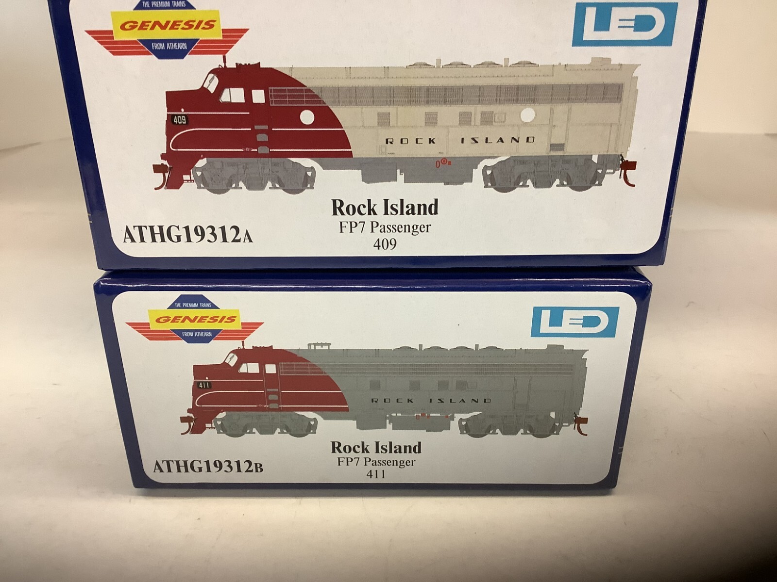 Athearn Genesis #G19312 A&B HO scale “Rock Island” FP7 DCC READY diesel A&B