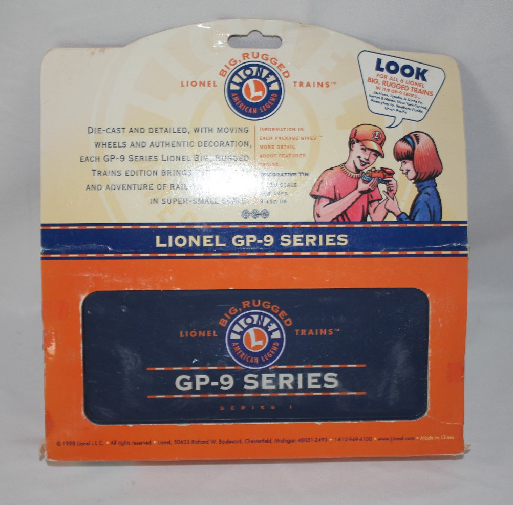 LIONEL Boston & Maine GP-9 Big Rugged Train~1:120 Scale Die-Cast~1998 Series 1