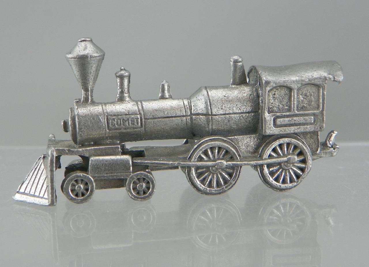 Vintage 1987 Cuter Pewter Comet 4-4-0 Steam Locomotive 2.25″ Metal Mini Figurine