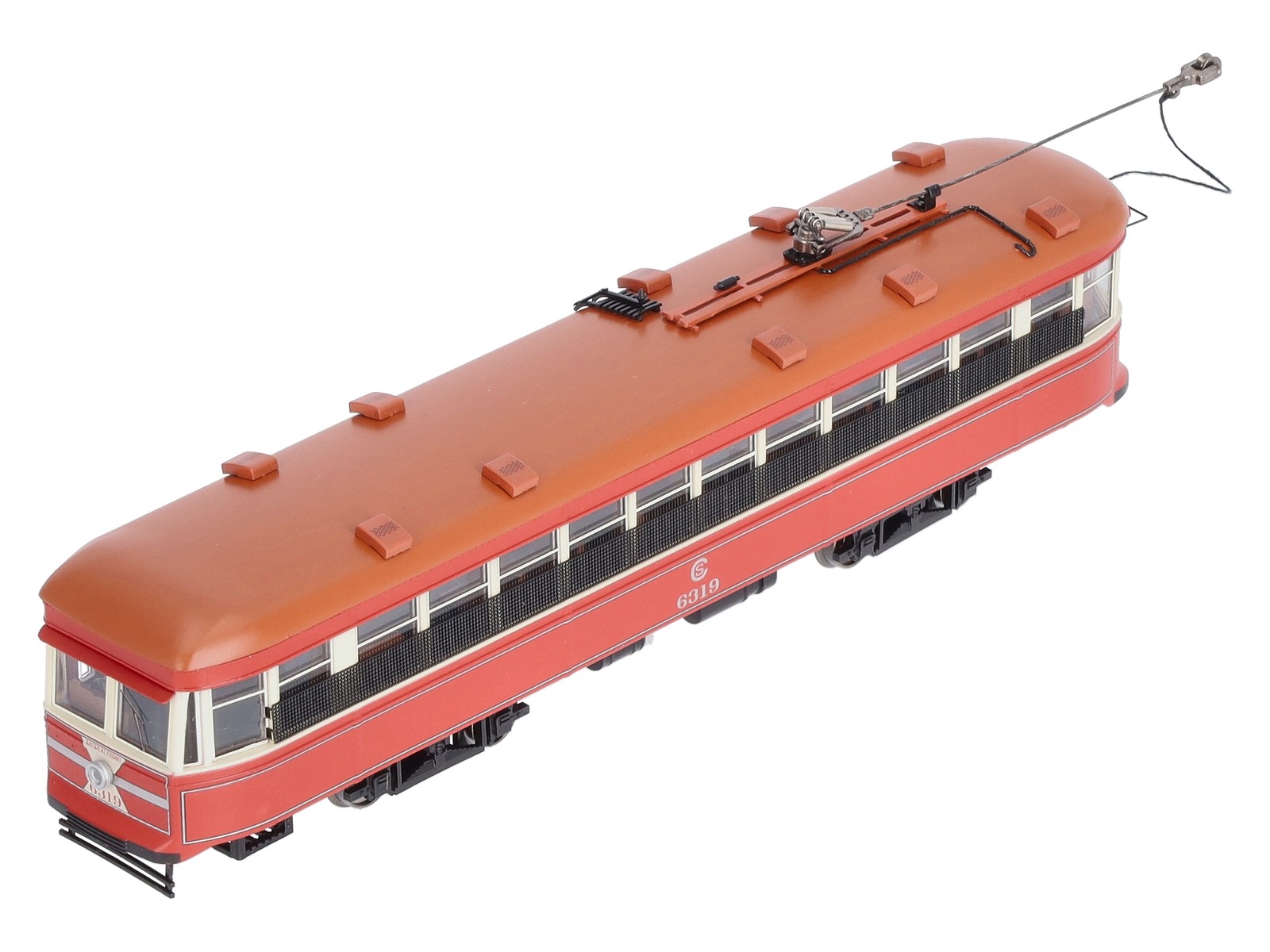 Bachmann 84602 HO Scale Chicago Surface Lines Peter Witt Street Car #6319 w/DCC