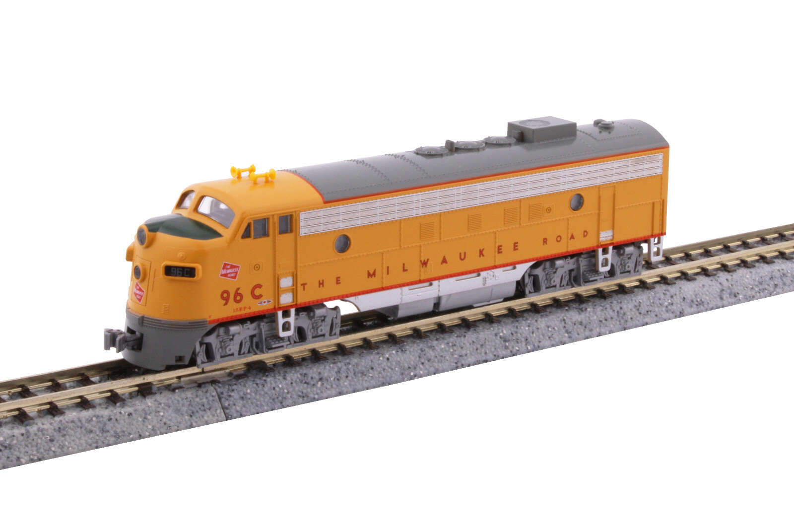 Milwaukee Road FP7A Diesel Locomotive Olympian Hiawatha Kato 176-2303 N Scale