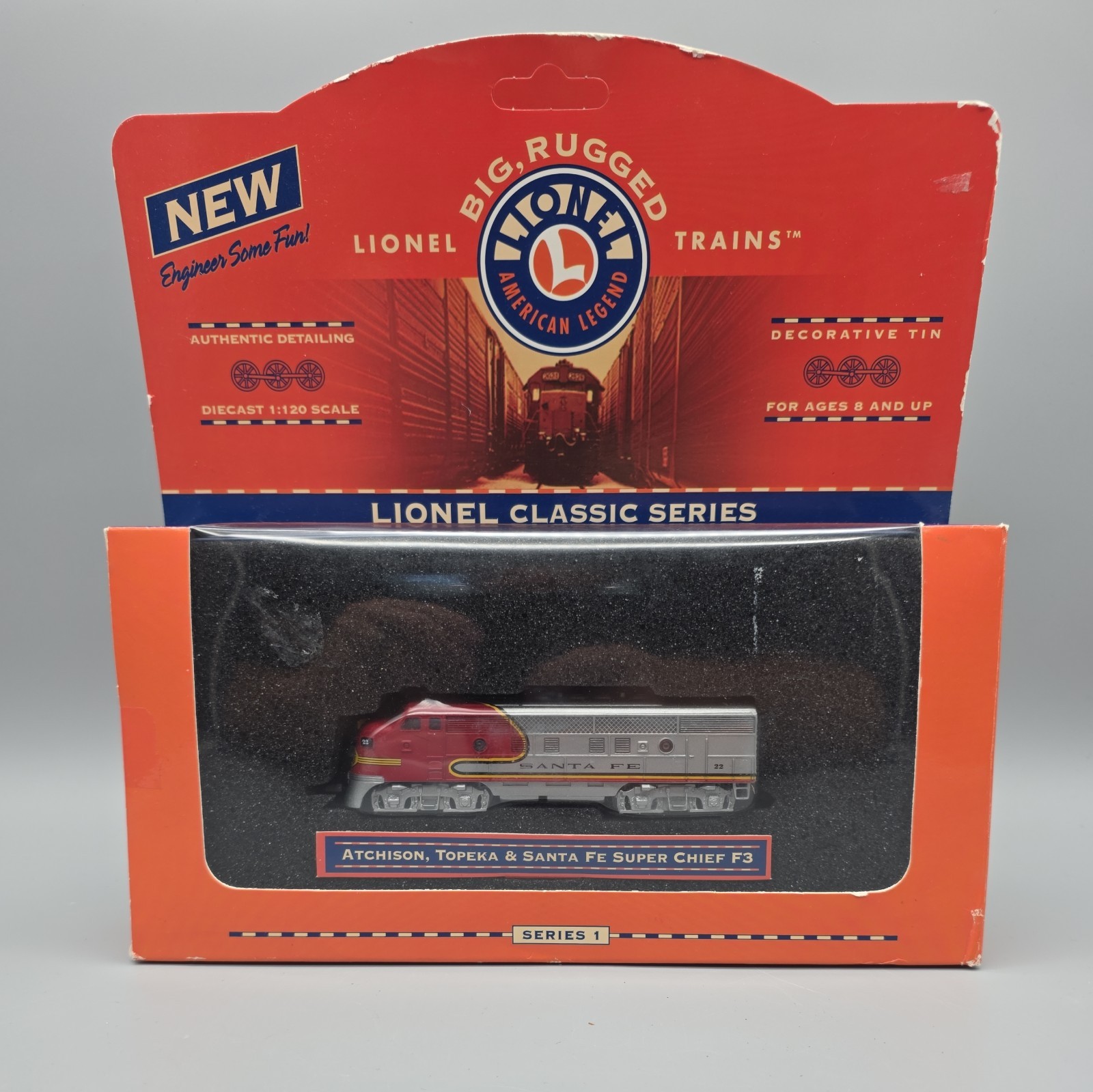 Lionel Series 1 Atchison Topeka Santa Fe Super Chief F3 model train 1:120 Scale