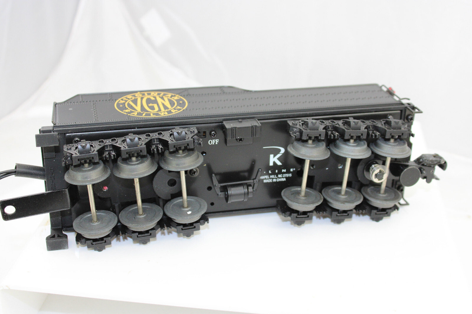 O-Gauge – K-Line – 4-6-2 -Virginian Pacific Steam Engine and Tender – K3399-001W