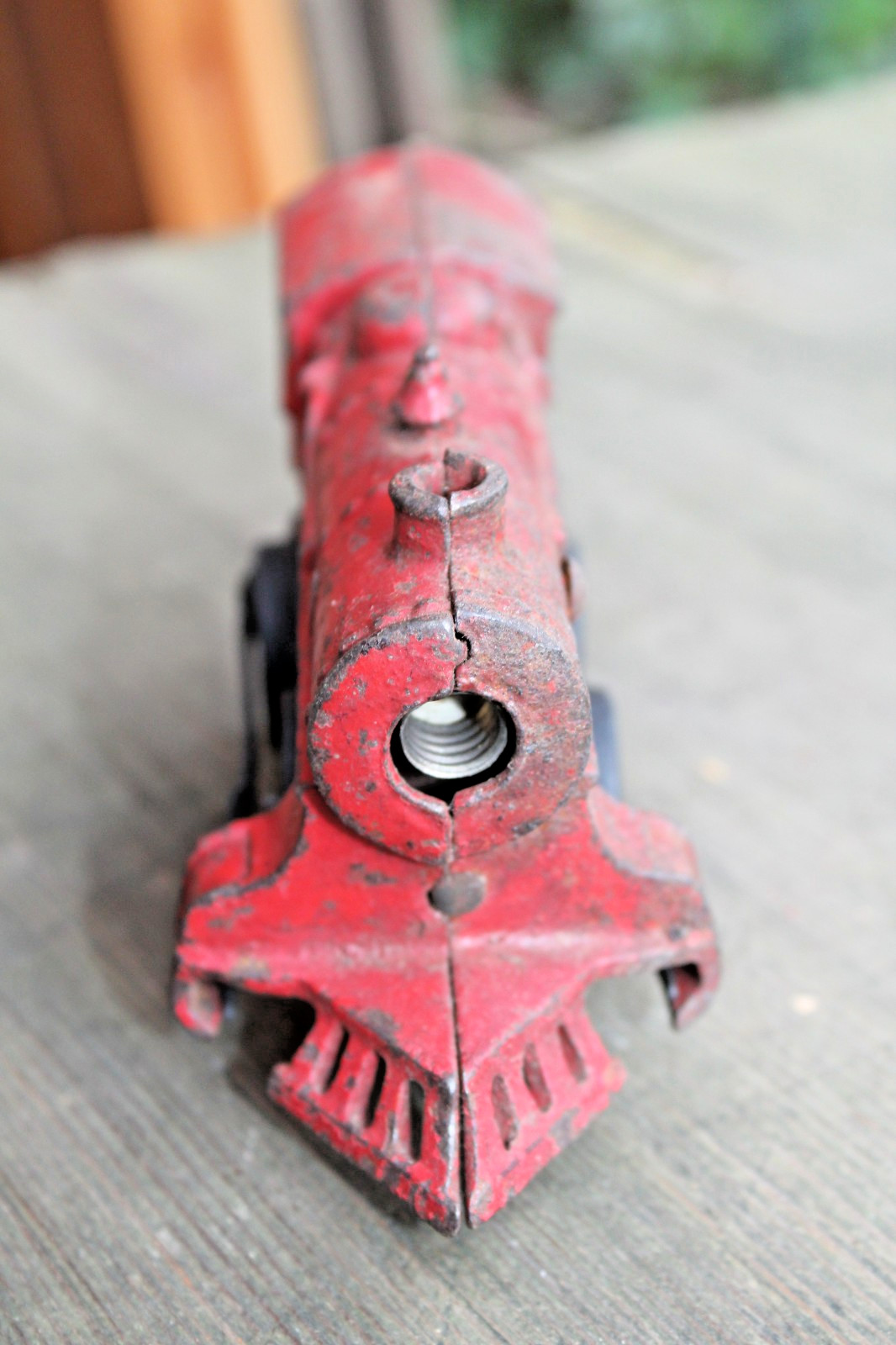 American Flyer Prewar Windup Red Locomotive Runs w/Headlight Wire b2