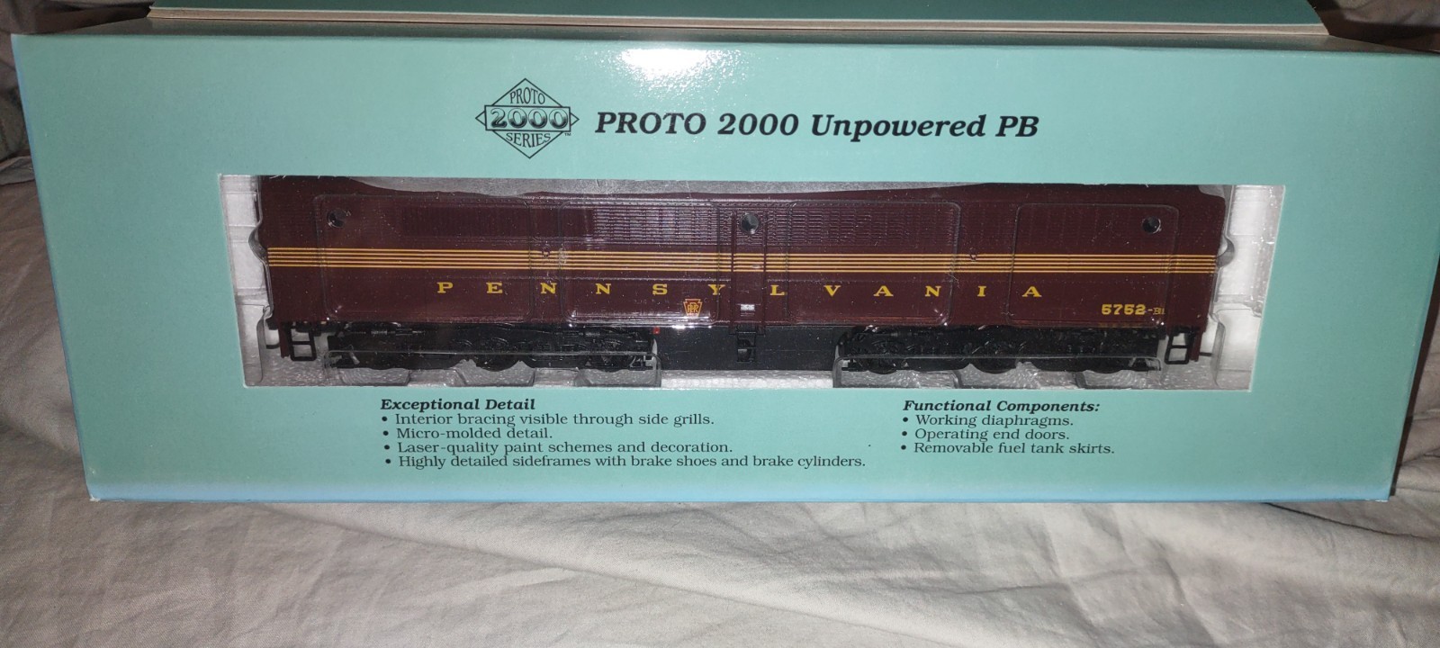LL#21687, PRR #5752B Tuscon Red,Alco PB Dummy, Doors Open, NIB