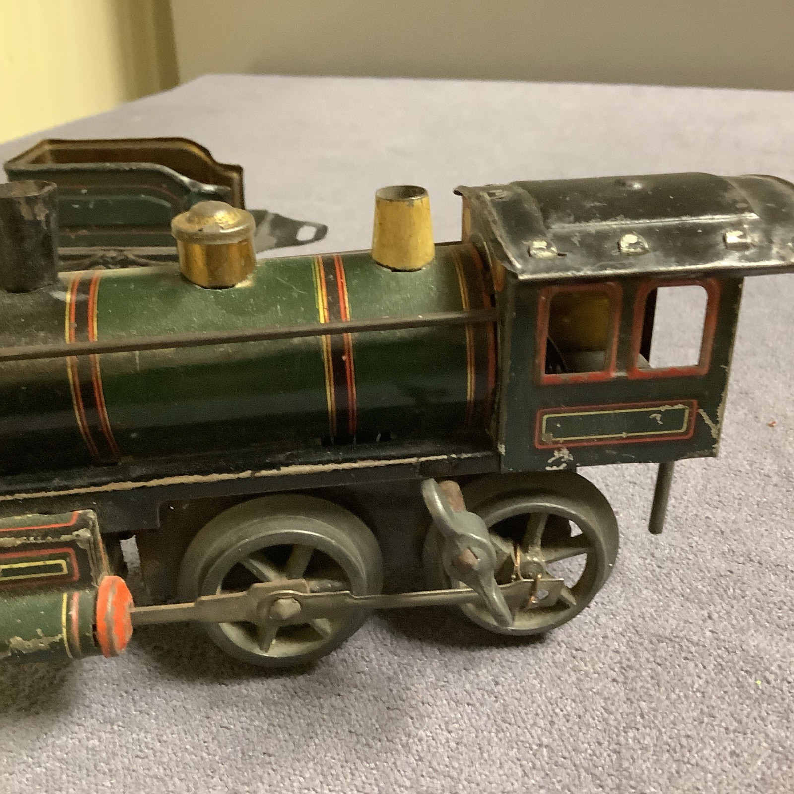 Vintage Karl Bub Clockwork Locomotive And Tender O Gauge Used Tested